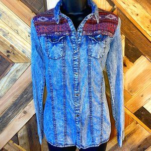 life in progress | South West Jean Button up | S